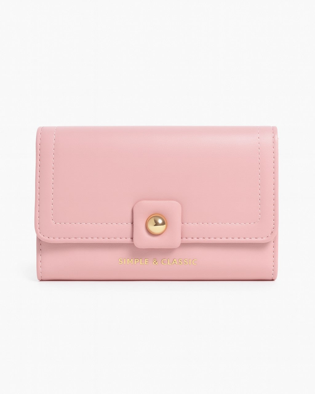 Simple & Classic Trifold wallet - Pink