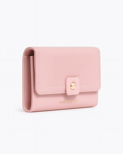 Simple & Classic Trifold wallet - Pink