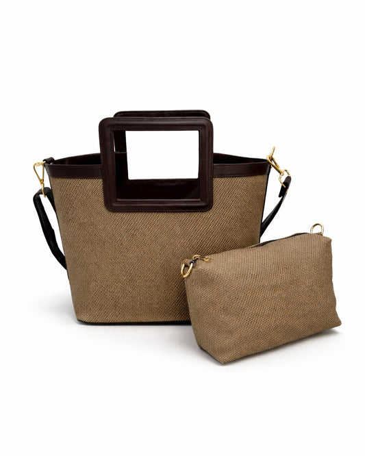 Everyday Frame Tote Bag - Brown