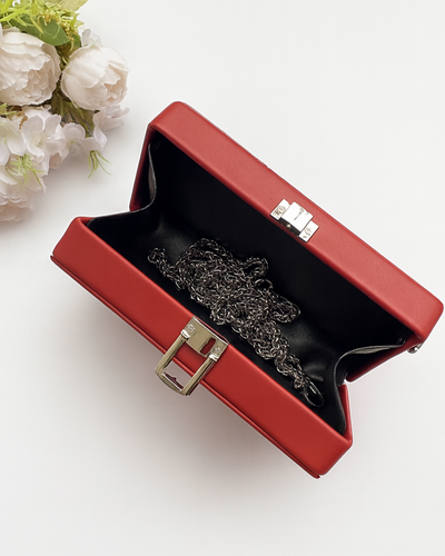 Silver Stud Box Sling Bag