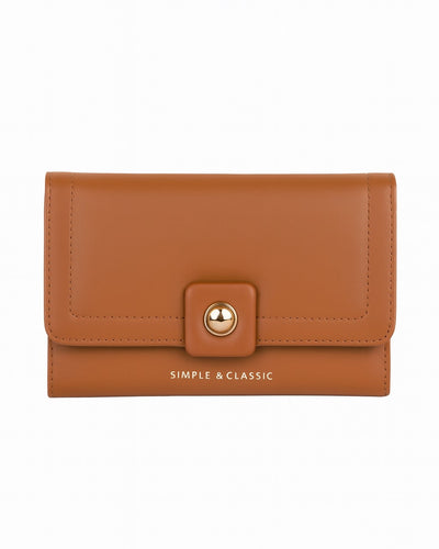 Simple & Classic Trifold wallet - Brown