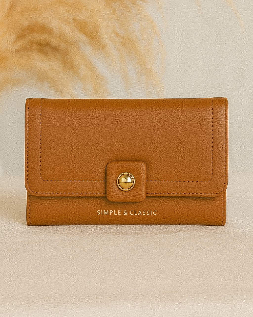 Simple & Classic Trifold wallet - Brown