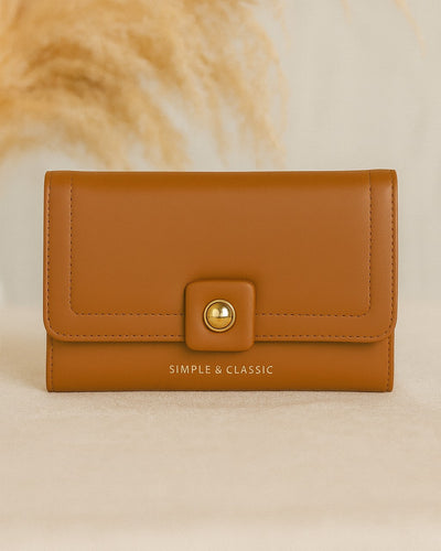 Simple & Classic Trifold wallet - Brown