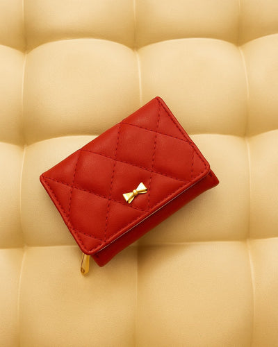 Bow Candy Mini Wallet - Red