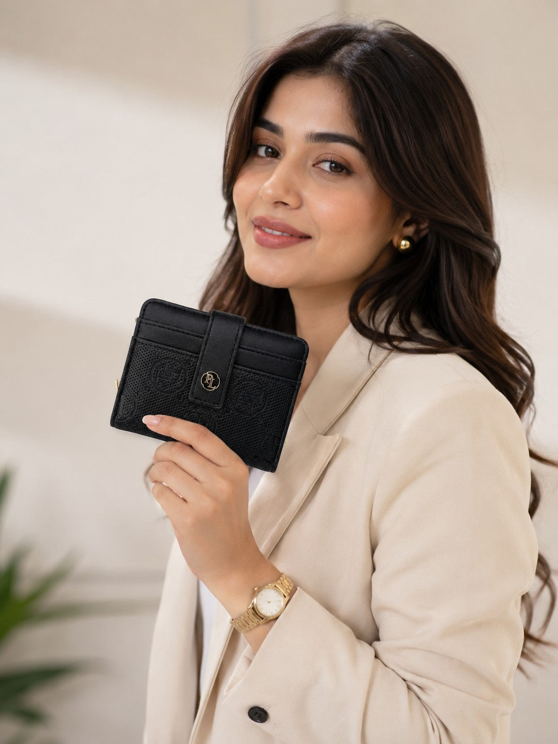 Compact PL Twofold wallet - Black