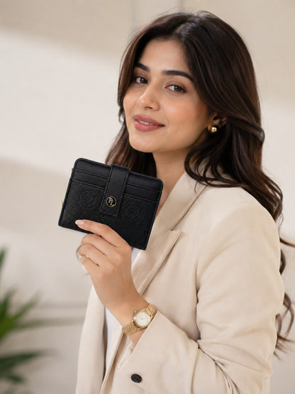 Compact PL Twofold wallet - Black