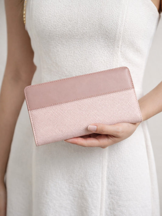 The Daily Luxe Twofold Wallet - Pink