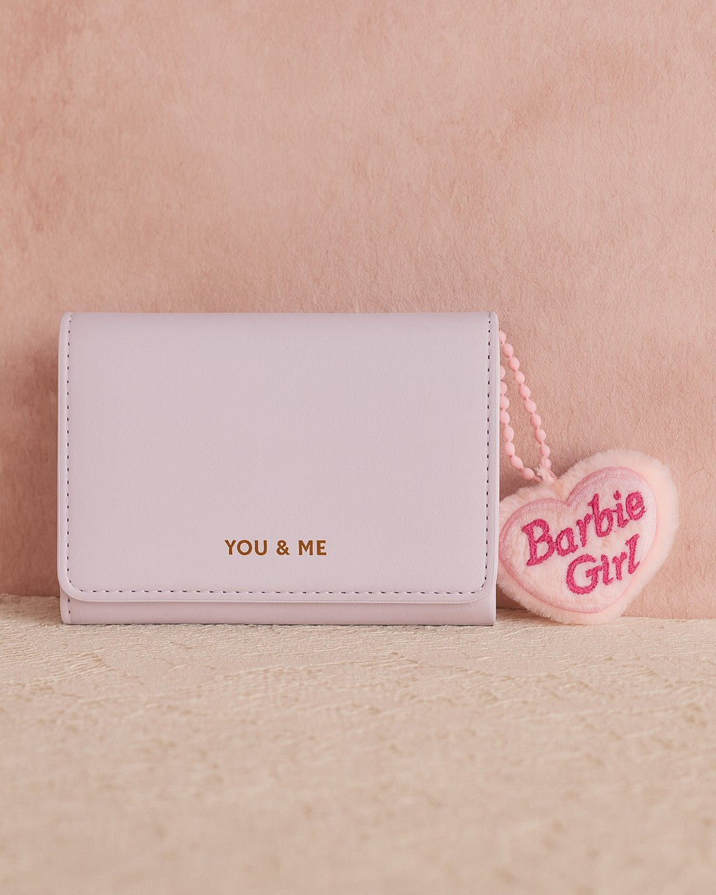 You & Me Mini Trifold Wallet - Purple