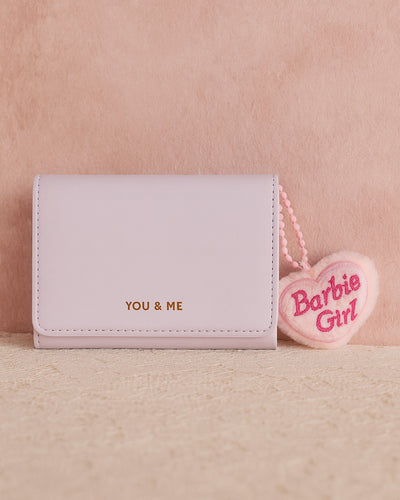 You & Me Mini Trifold Wallet - Purple