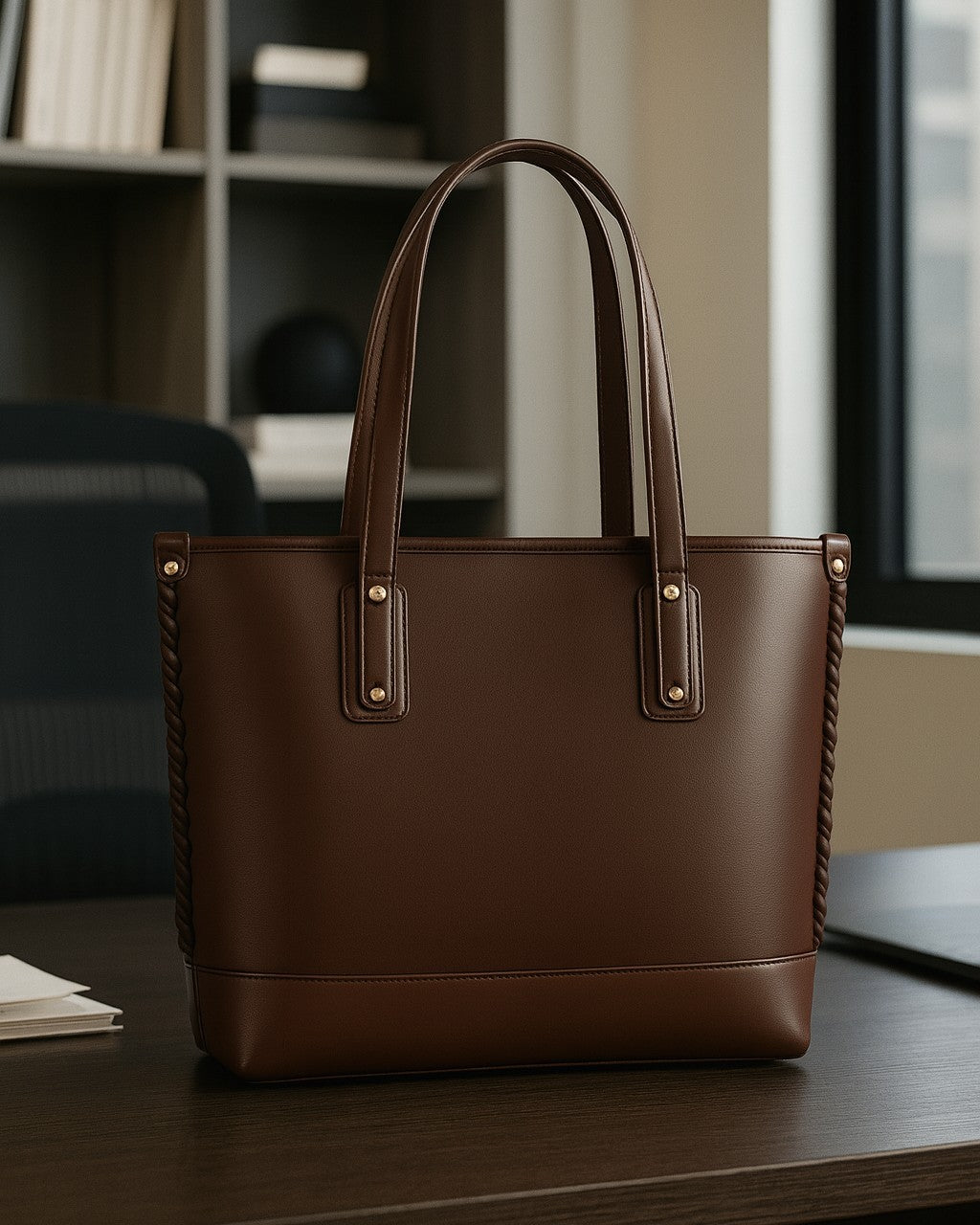 Effortless Tote Bag - Chocolate Brown