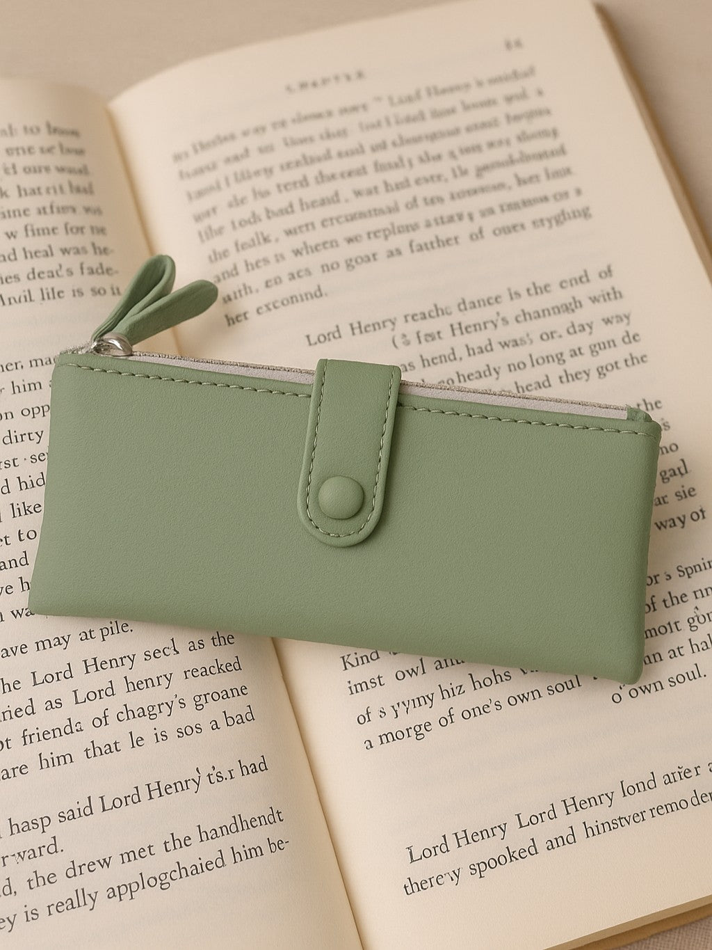 Double Pocket Soft Wallet - Green
