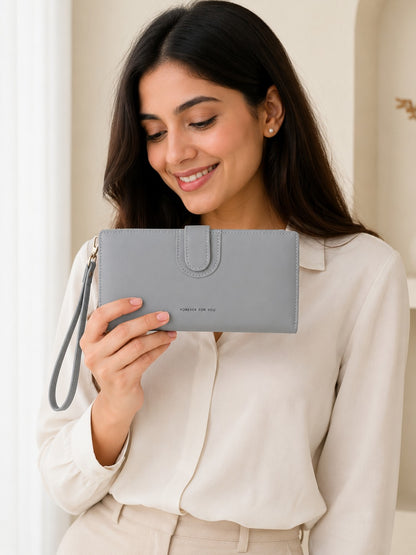 Forever Luxe Twofold Wallet - Gray