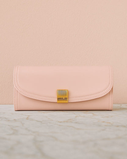 Golden Buckle Trifold Wallet