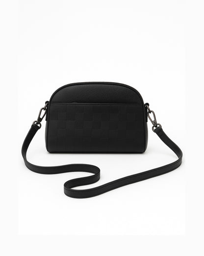 Black Checked Classic Sling Bag