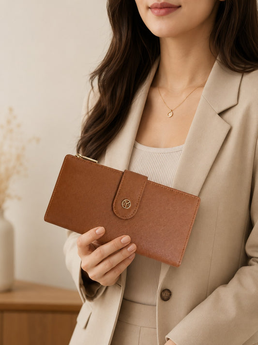 Timeless Fold Wallet - Brown