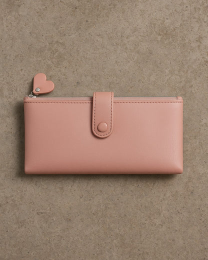 Double Pocket Soft Wallet - Pink