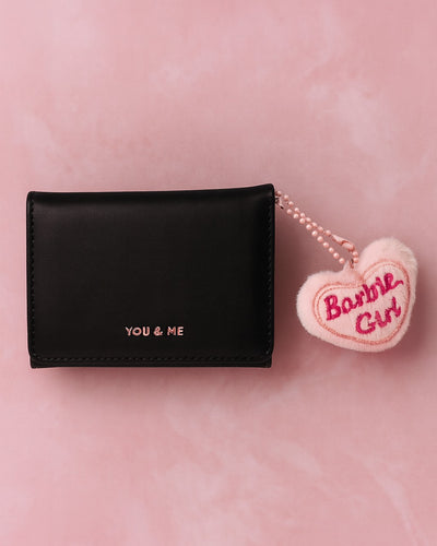 You & Me Mini Trifold Wallet - Black
