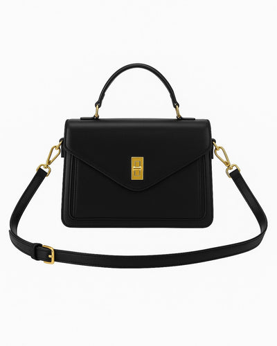 Luxe Line 4 Compartment Sling Bag - Black