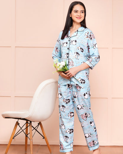 TEDDY PRINT NIGHT SUIT