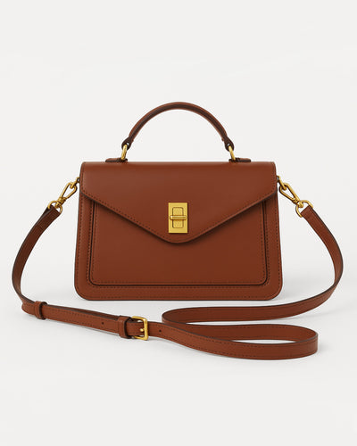 Luxe Line 4 Compartment Sling Bag - Tan