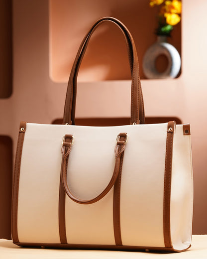 OnTheGo Laptop Tote Bag - Brown