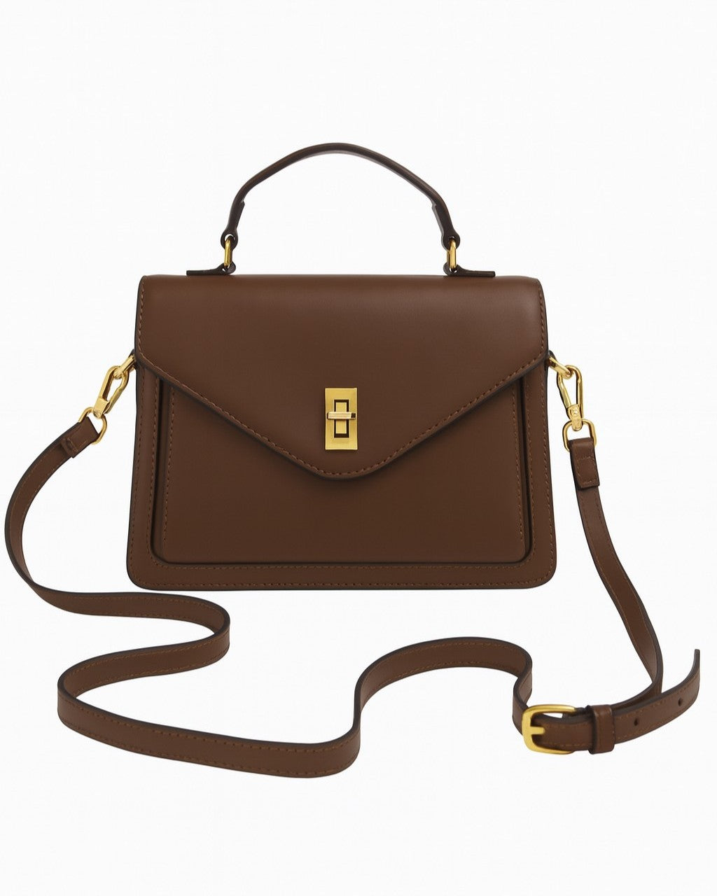 Luxe Line 4 Compartment Sling Bag - Brown