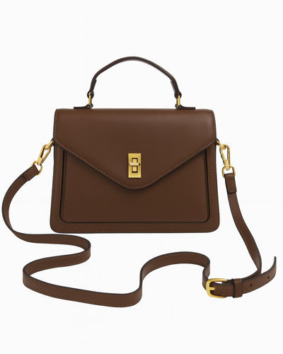 Luxe Line 4 Compartment Sling Bag - Brown