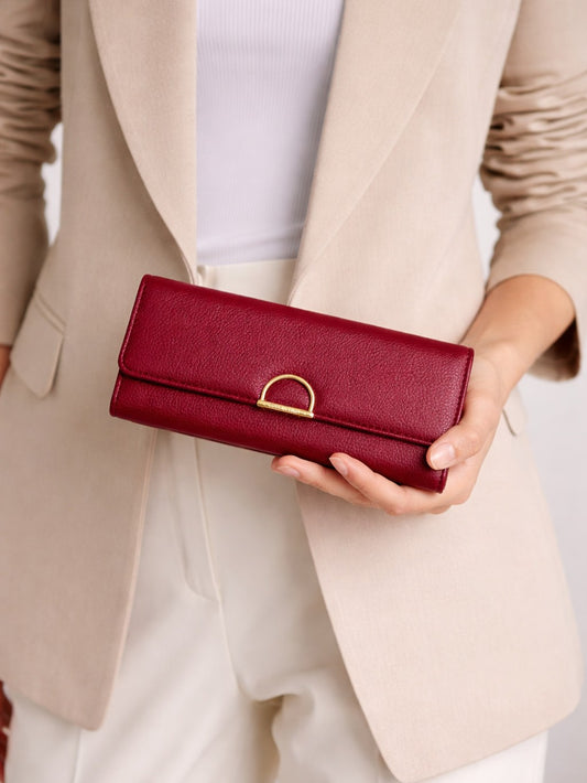 D Trifold Wallet - Red