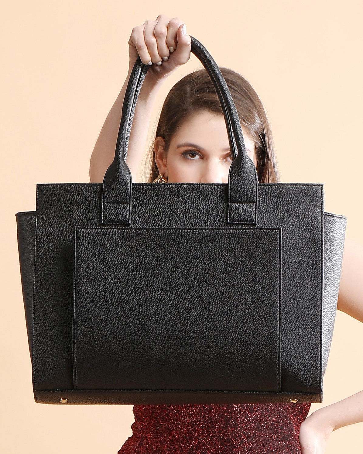 Elite Laptop Tote Bag - Black