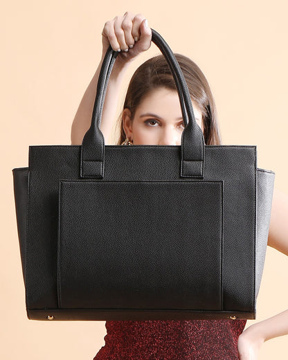 Elite Laptop Tote Bag - Black