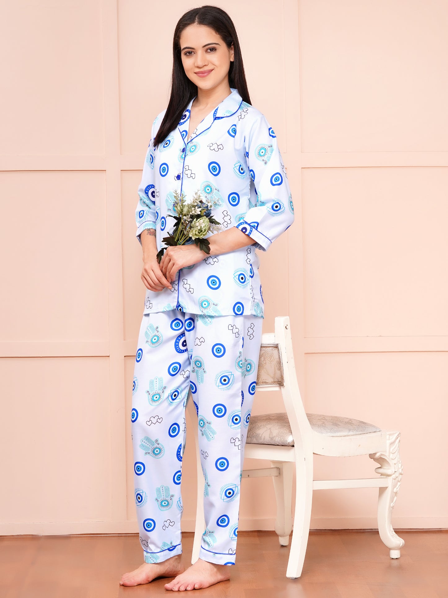 LIGHT EVIL EYE NIGHT SUIT