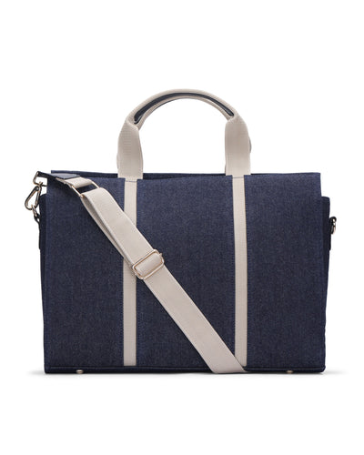 Denim Laptop Tote Bag