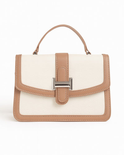 CarryMe Chic 3 Compartment Sling Bag - White