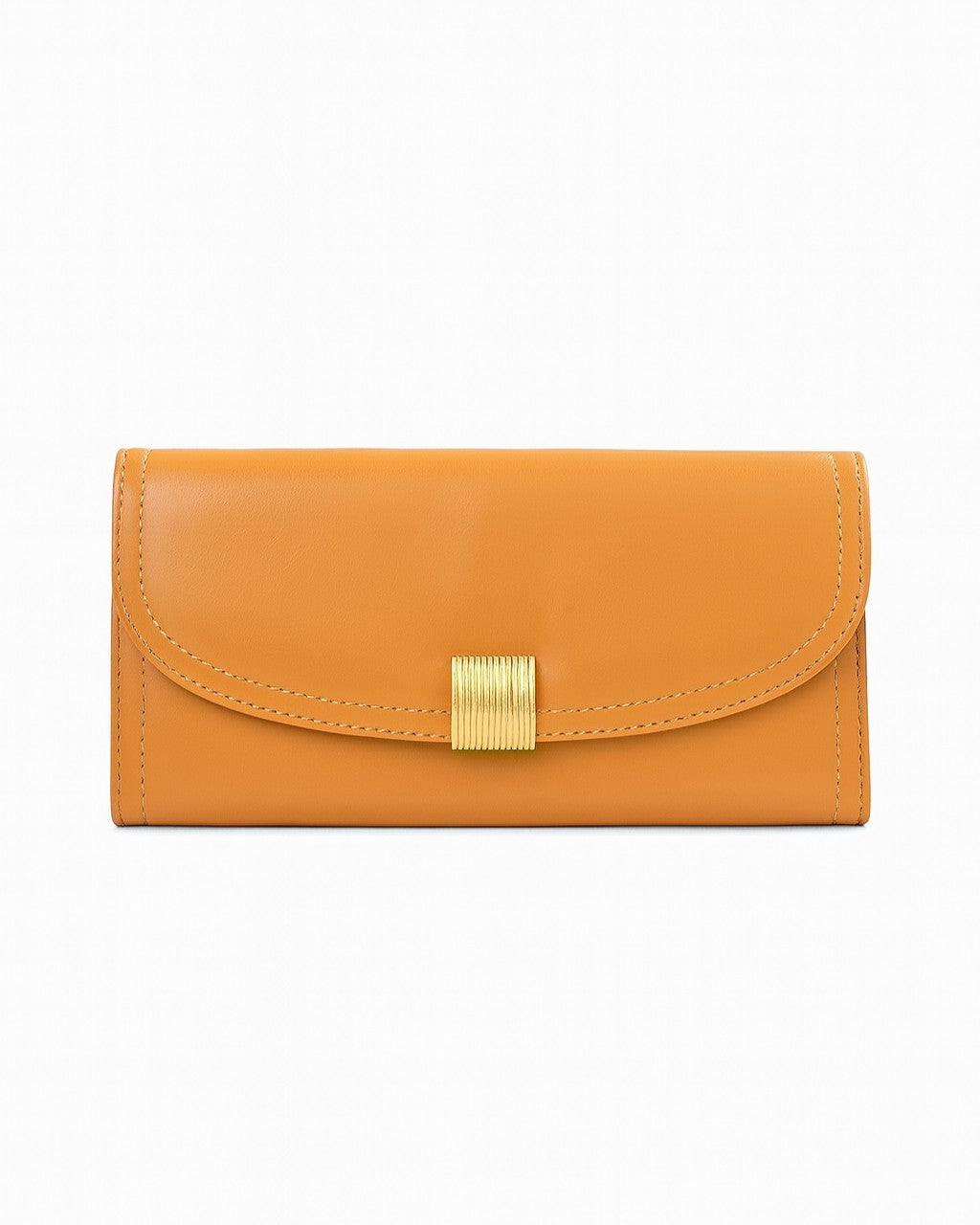 Golden Buckle Trifold Wallet