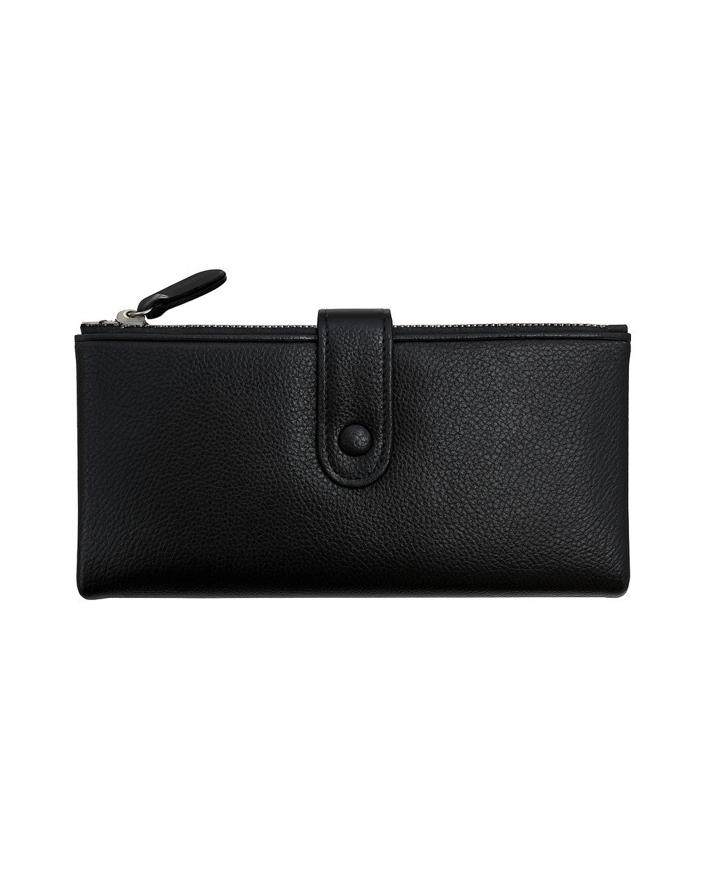 Double Pocket Soft Wallet - Black