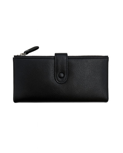 Double Pocket Soft Wallet - Black