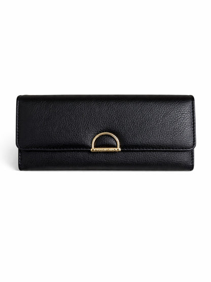 D Trifold Wallet - Black