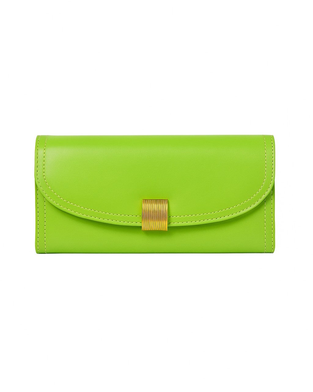 Golden Buckle Trifold Wallet