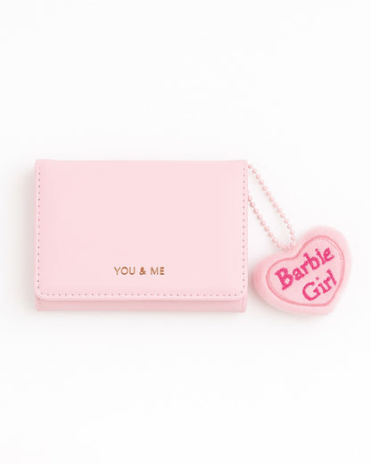 You & Me Mini Trifold Wallet - Pink