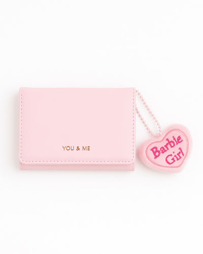 You & Me Mini Trifold Wallet - Pink