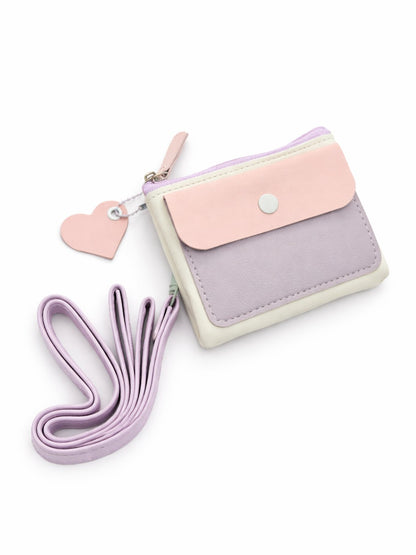 Pastel Pop Charm Mini Wallet - White