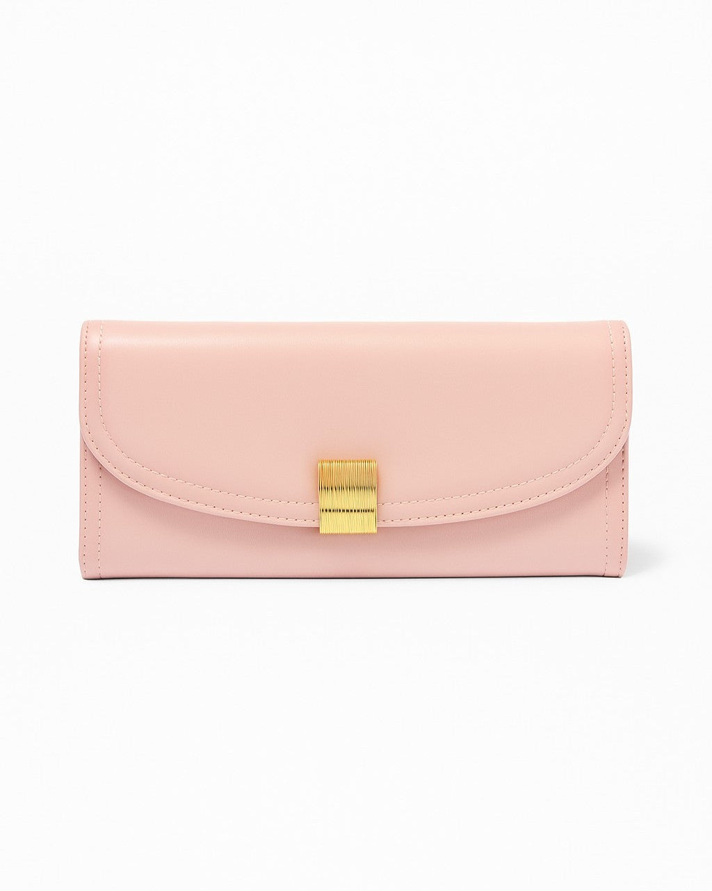 Golden Buckle Trifold Wallet