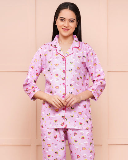 RAINBOW PRINT NIGHT SUIT
