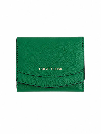 Emerald Green Mini Trifold Wallet