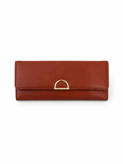 D Trifold Wallet - Brown