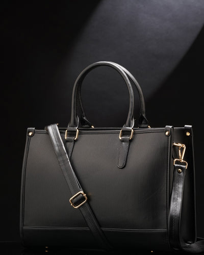 Day To Day Laptop Tote Bag - Full Black