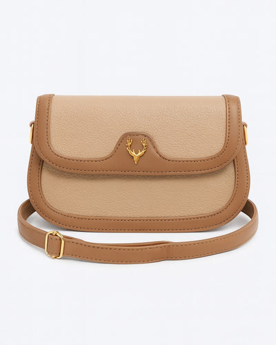 Deer 2 Compartment Sling Bag - Khaki