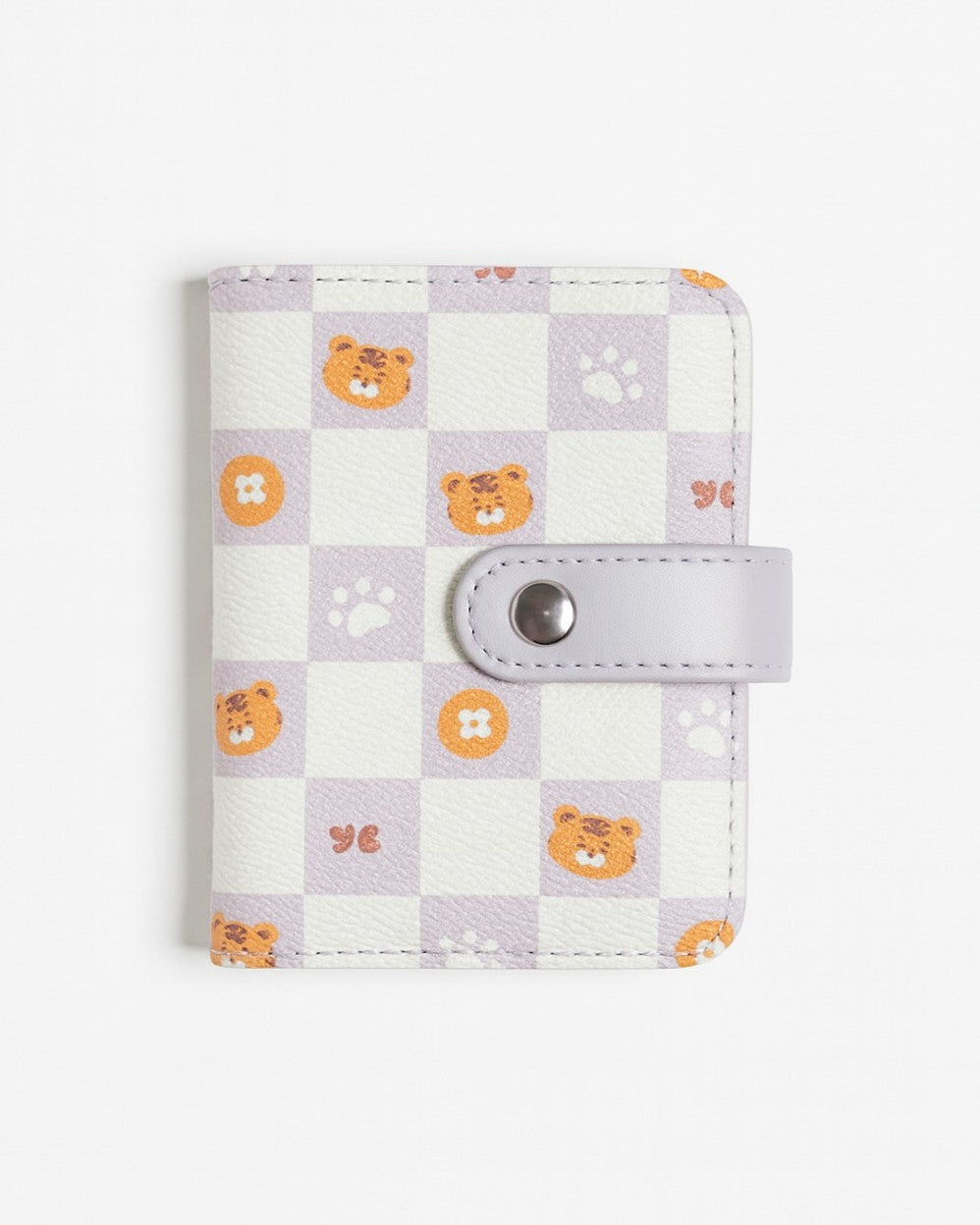 Paw Solid Card Holder – Purple
