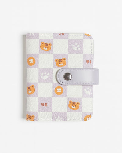 Paw Solid Card Holder – Purple