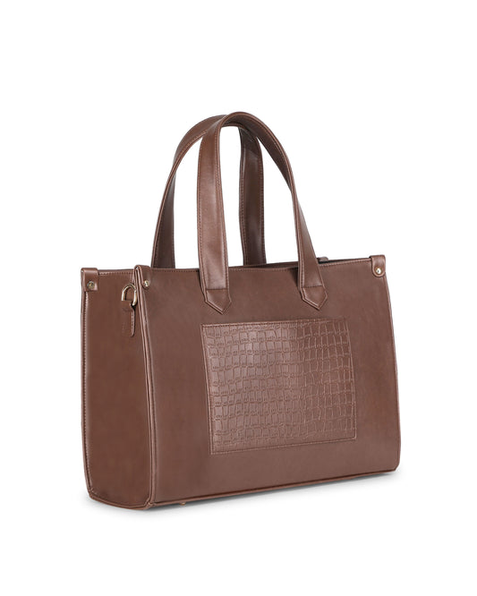 Regular Unlimited Laptop Tote Bag - Brown